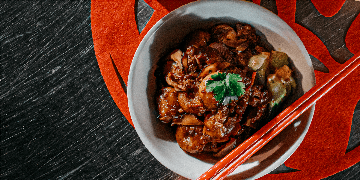 Hakka Abacus Seed with Plant-based Minced Meat (Vegan)