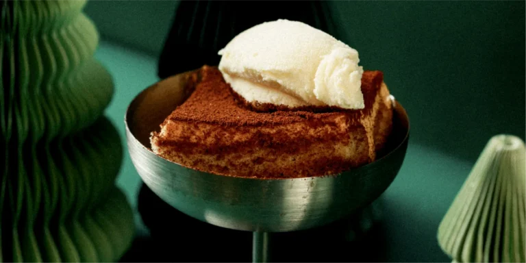 Tiramisu with Vanilla Bean Ice Cream
