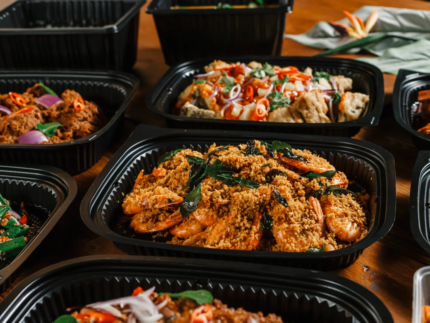 Mini buffet trays delivered ready to serve